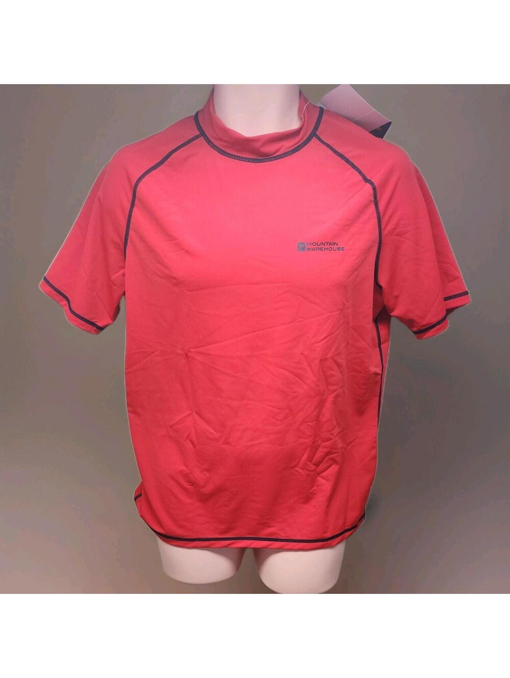 Mountain Warehouse Mens Large Rash Vest Guard Stretch Swim Top Flat Seams UPF50